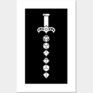 Polyhedral Dice Sword of the Warrior Posters and Art